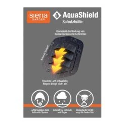 Siena Garden AquaShield 19 Strandkorbhülle 105x128x165cm Polyester Hellgrau 12 Siena Garden AquaShield 19 Strandkorbhülle 105x128x165cm Polyester Hellgrau -Gartenbedarf Angebote 1038117 3