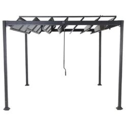 Siena Garden Gartenpergola 300x300cm Aluminium Anthrazit 8 Siena Garden Gartenpergola 300x300cm Aluminium Anthrazit -Gartenbedarf Angebote 1192986 2