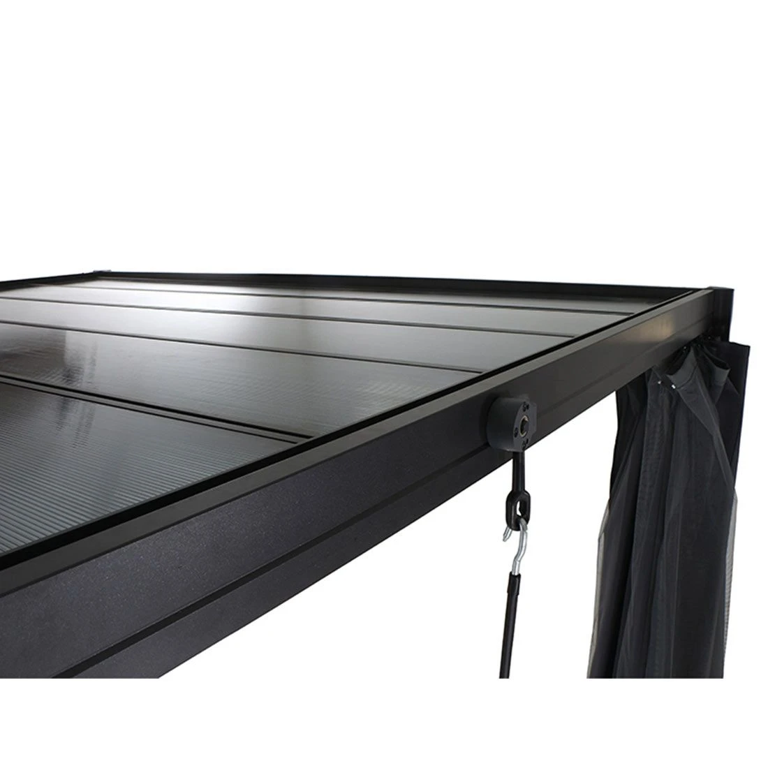 Siena Garden Gartenpergola 300x300cm Aluminium Anthrazit 6 Siena Garden Gartenpergola 300x300cm Aluminium Anthrazit – Bild 4