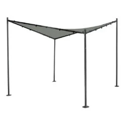 Siena Garden Berlino Gartenpavillon 300x300cm Stahl/Polyester Anthrazit/Hellgrau