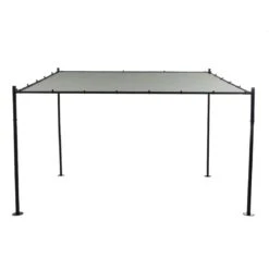 Siena Garden Levino Gartenpavillon 300x400cm Stahl/Polyester Anthrazit/Hellgrau
