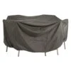 Stern Gartentisch Schutzhülle Ø110cm Polyester Grau -Gartenbedarf Angebote 1212016 1