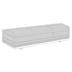 Zebra Cubo Loungehaube 3-Sitzer 201x77x56cm PVC Gewebe Schwarz -Gartenbedarf Angebote 1212060 3