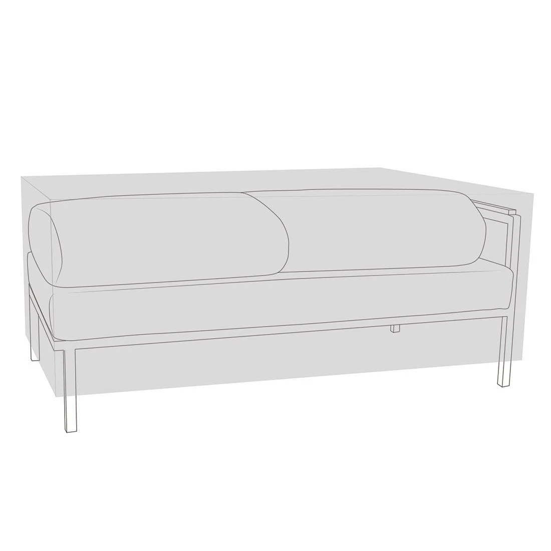 Zebra Hudson Abdeckhaube 2-Sitzer 152x83x50cm PVC Gewebe Schwarz 3 Zebra Hudson Abdeckhaube 2-Sitzer 152x83x50cm PVC Gewebe Schwarz