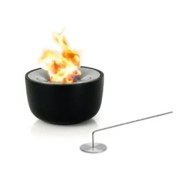 Blomus Fuoco Gel-Tischfeuer Small Edelstahl/Keramik Schwarz