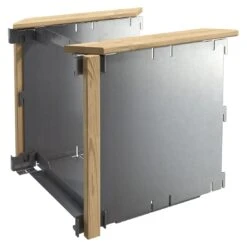 DJES Hochbeet Verlängerungsset Kurz Stahl/Fichte Grau