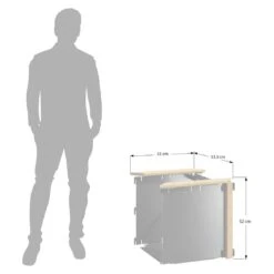 DJES Hochbeet Verlängerungsset Kurz Stahl/Fichte Grau -Gartenbedarf Angebote 1234291 6