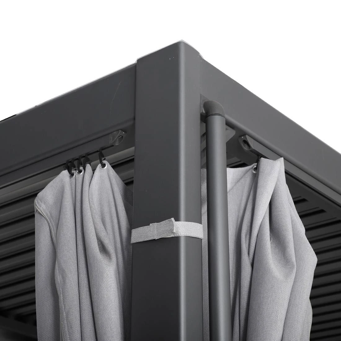 MWH Curtano Gartenpergola 540x300cm Aluminium/Olefin Matt Grau/Hellgrau 5 MWH Curtano Gartenpergola 540x300cm Aluminium/Olefin Matt Grau/Hellgrau – Bild 3