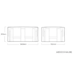 Kettler Gartenmöbel-Set Schutzhülle Grau-Silber -Gartenbedarf Angebote 1270998 4