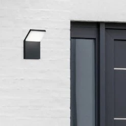 Trio Leuchten Pearl Außenwandbeleuchtung Aluminium/Kunststoff Anthrazit -Gartenbedarf Angebote 1309443 3