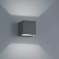 Trio Leuchten Adaja Außenwandbeleuchtung Aluminium Druckguss Anthrazit -Gartenbedarf Angebote 1309542 3