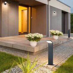 Trio Leuchten Pearl Stehleuchte Aluminium/Kunststoff Anthrazit -Gartenbedarf Angebote 1309839 4