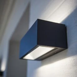 LUTEC Gemini LED-Außenwandbeleuchtung Gussaluminium Anthrazit -Gartenbedarf Angebote 1311005 2