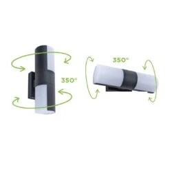 LUTEC Cyra LED -Außenwandbeleuchtung Gussaluminium Anthrazit -Gartenbedarf Angebote 1311148 3