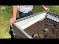 Biohort Frühbeetaufsatz Für Hochbeet Dunkelgrau-Metallic