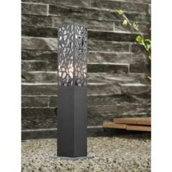 Trio Leuchten Cooper Wegeleuchte 10x10x60cm Edelstahl Anthrazit -Gartenbedarf Angebote 1352596 5