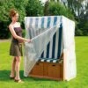 Strandkorbhaube Mit 2 RV. Poly-Gitter Transparent -Gartenbedarf Angebote 662478 1