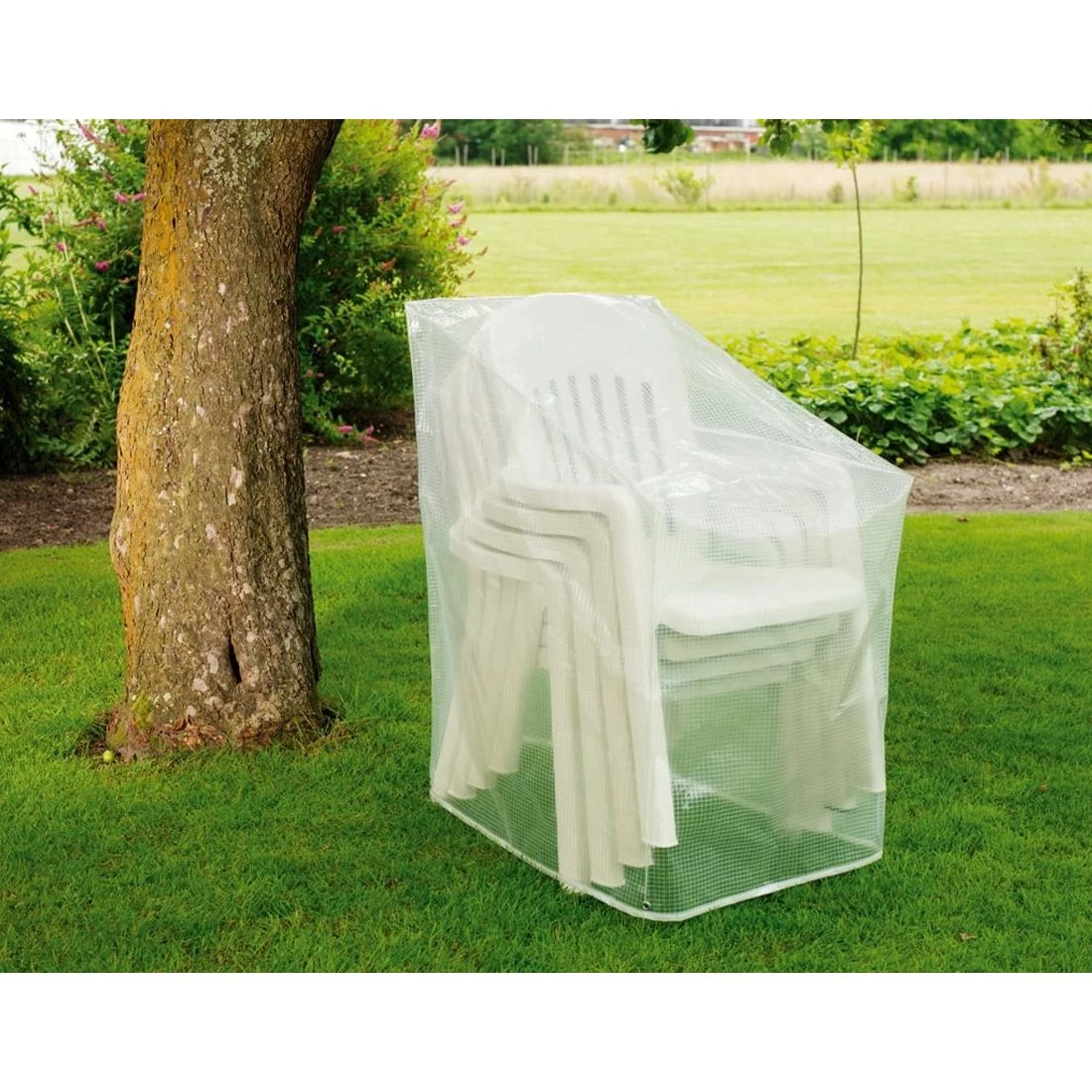 Heinemeyer Gartenstuhl Schutzhülle Gitterfolie Transparent 3 Heinemeyer Gartenstuhl Schutzhülle Gitterfolie Transparent