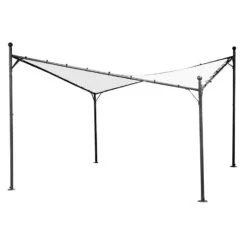 Siena Garden Berlino Gartenpergola 400x400cm Grau/Weiß
