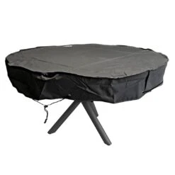 Zebra Oryx Gartentisch Schutzhülle Ø140x22cm Outdoorgewebe Schwarz