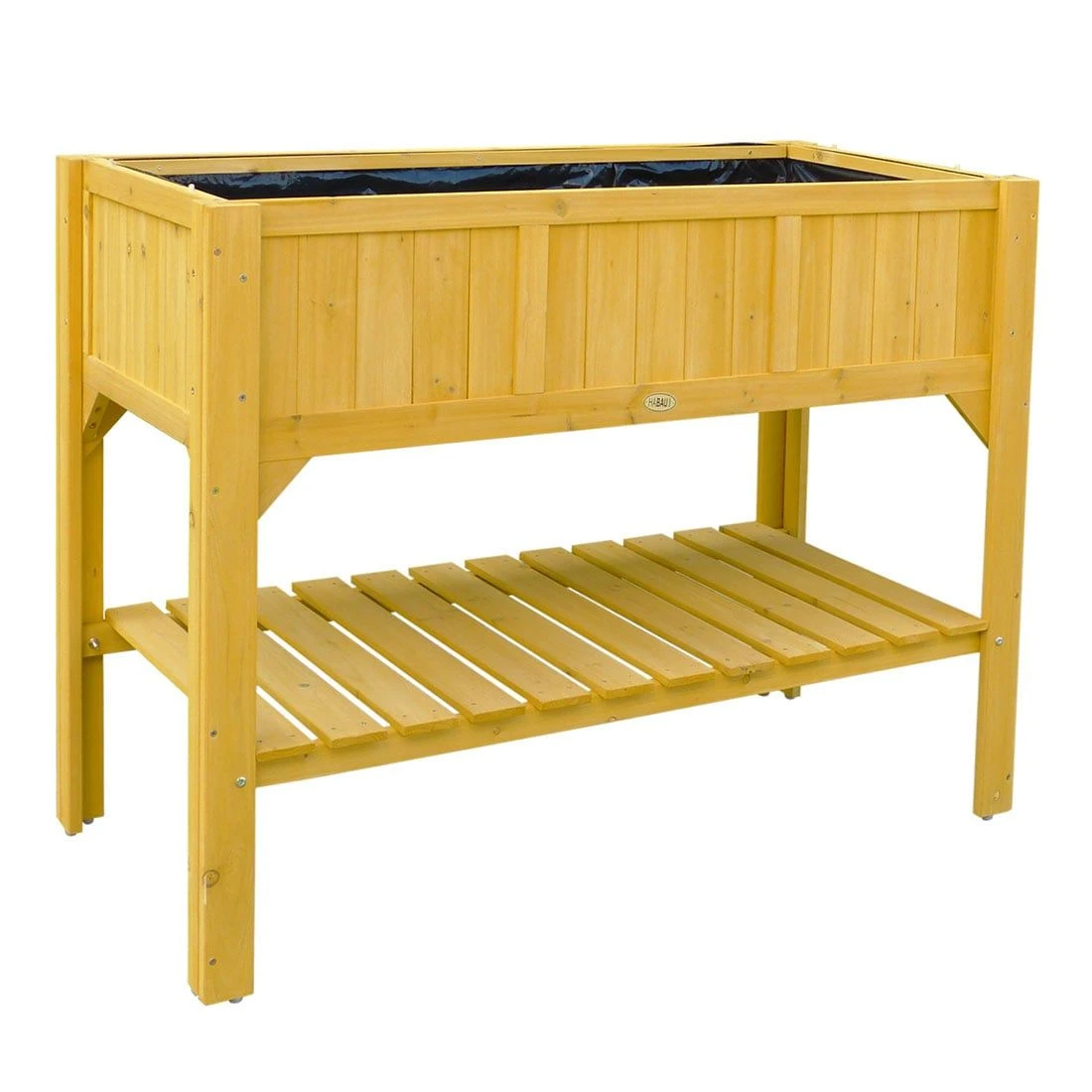 Habau Hochbeet Hemlocktanne Mit Ablage Braun 3 Habau Hochbeet Hemlocktanne Mit Ablage Braun