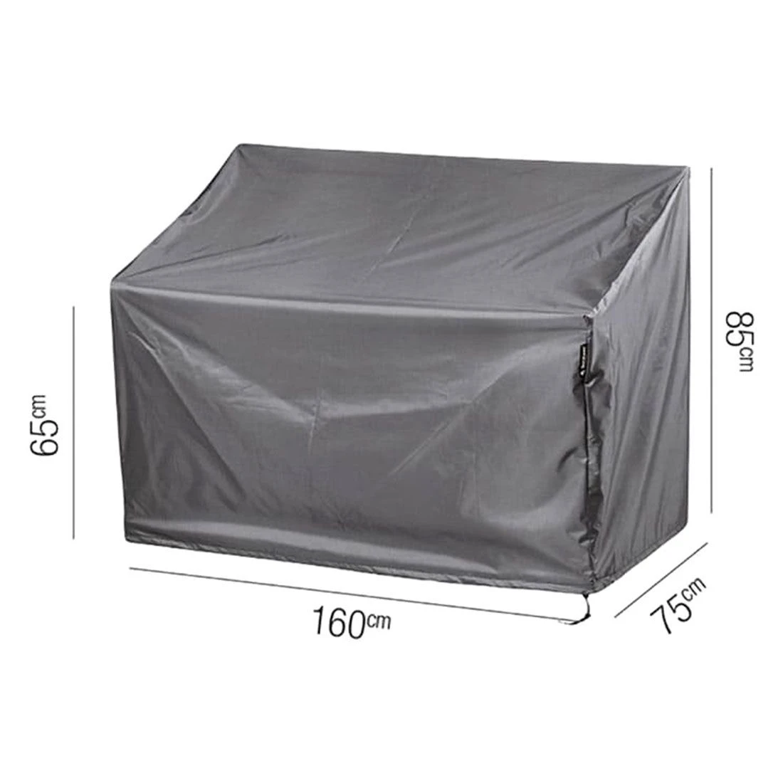 AeroCover Gartenbank Schutzhülle Für Sitzbank 160x75x65/85cm Polyester Uni Anthrazit 4 AeroCover Gartenbank Schutzhülle Für Sitzbank 160x75x65/85cm Polyester Uni Anthrazit – Bild 2