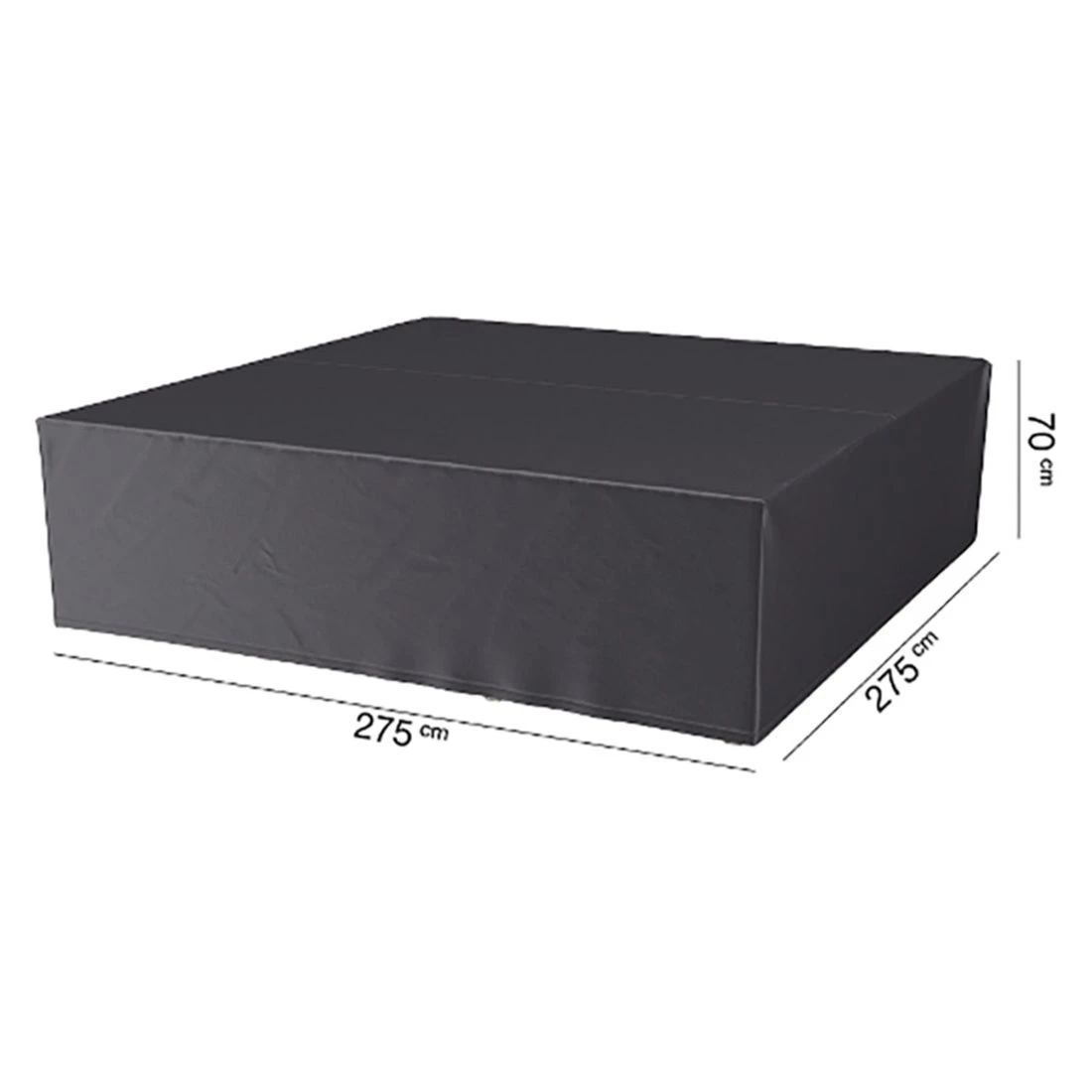 AeroCover Gartenmöbel-Set Schutzhülle 275x275x70cm Polyester Uni Anthrazit 3 AeroCover Gartenmöbel-Set Schutzhülle 275x275x70cm Polyester Uni Anthrazit