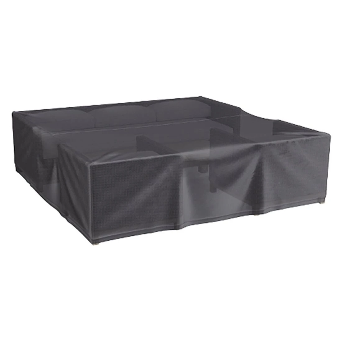 AeroCover Gartenmöbel-Set Schutzhülle 275x275x70cm Polyester Uni Anthrazit 4 AeroCover Gartenmöbel-Set Schutzhülle 275x275x70cm Polyester Uni Anthrazit – Bild 2
