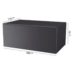 AeroCover Gartentisch Schutzhülle 300x110x70cm Polyester Uni Anthrazit