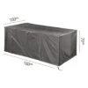AeroCover Gartentisch Schutzhülle 160x100x70cm Polyester Uni Anthrazit -Gartenbedarf Angebote aerocover sitzgruppenhulle 160x110x70cm polyester 1102720 1