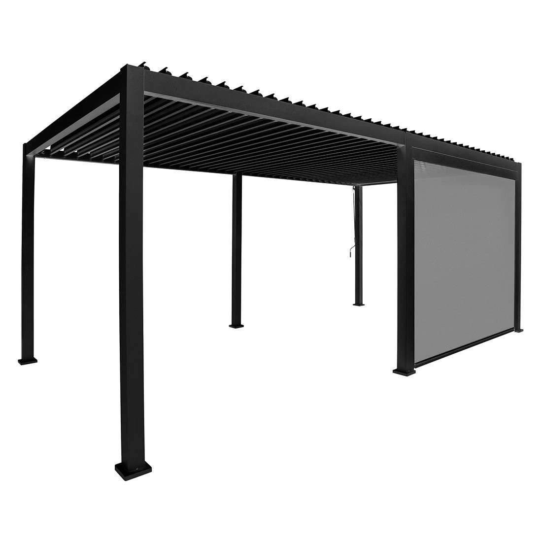 Best Cadiz Gartenpergola 360x530cm Aluminium Inkl. Seitenrollo 265cm Anthrazit 3 Best Cadiz Gartenpergola 360x530cm Aluminium Inkl. Seitenrollo 265cm Anthrazit