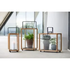 Cane-Line Lighthouse Laterne 23x23x42 Cm Teak/Aluminium Natur/Lava Grey -Gartenbedarf Angebote cane line lighthouse laterne 23x23x42 cm teak aluminium 1463740 2