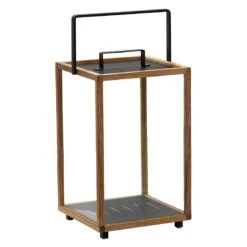 Cane-Line Lighthouse Laterne 33x33x54 Cm Teak/Aluminium Natur/Lava Grey