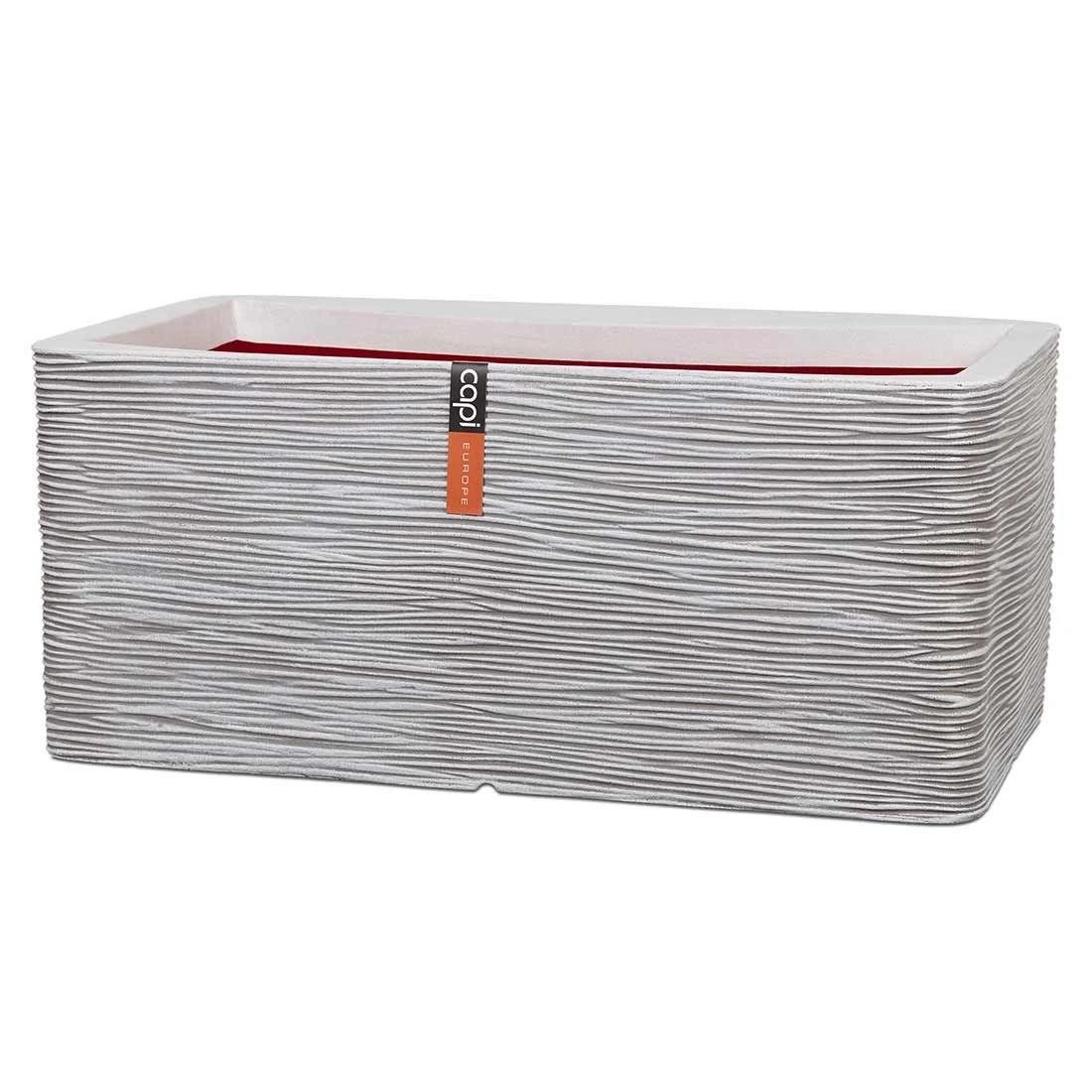 Capi Rib Pflanztopf 73x39x32cm Kunststoff Elfenbein 3 Capi Rib Pflanztopf 73x39x32cm Kunststoff Elfenbein