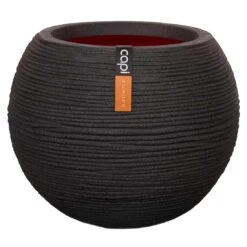 Capi Riffle Pflanztopf Ø40x32cm Kunststoff Schwarz