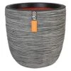 Capi Riffle Pflanztopf Ø43x41cm Kunststoff Anthrazit -Gartenbedarf Angebote capi riffle nl pflanztopf o43x41cm kunststoff anthrazit 1230562 1