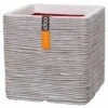 Capi Nature Rib Pflanztopf 40x40x40 Cm Kunststoff Elfenbein