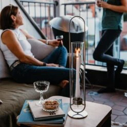 Höfats Oval Candle 55 Kerzenhalter Edelstahl/Glas Silber -Gartenbedarf Angebote hoefats oval candle 55 kerzenhalter edelstahl glas 1501745 3