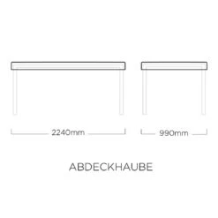 Kettler Gartentisch Schutzhülle 220x95cm Polyester Grau-Silber 11 Kettler Gartentisch Schutzhülle 220x95cm Polyester Grau-Silber -Gartenbedarf Angebote kettler abdeckhaube fur tischplatte 220x95 cm polyester grau silber 1270965 4