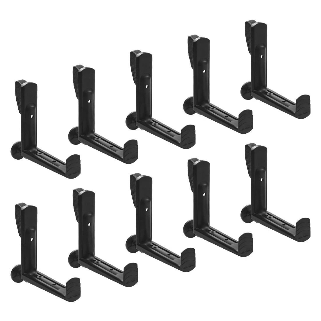 Lechuza Balconera Balkonkastenhalter 10 Stk. Kunststoff Schwarz 3 Lechuza Balconera Balkonkastenhalter 10 Stk. Kunststoff Schwarz