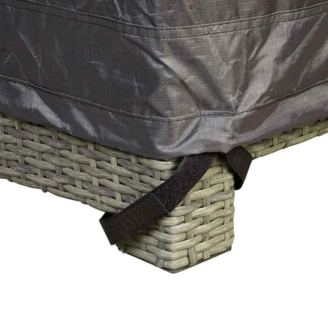 AeroCover Schutzhülle Für Ecklounge 235x235x100x70cm Polyester Uni Anthrazit 8 AeroCover Schutzhülle Für Ecklounge 235x235x100x70cm Polyester Uni Anthrazit – Bild 6
