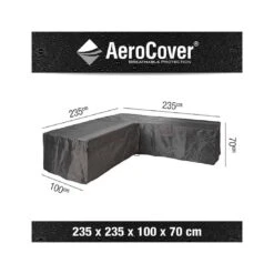 AeroCover Schutzhülle Für Ecklounge 235x235x100x70cm Polyester Uni Anthrazit 21 AeroCover Schutzhülle Für Ecklounge 235x235x100x70cm Polyester Uni Anthrazit -Gartenbedarf Angebote loungesethulle 235x235x100x70cm l form 8