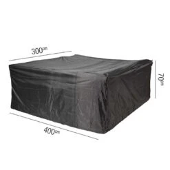 AeroCover Gartenmöbel-Set Schutzhülle 400x300x70cm Polyester Uni Anthrazit -Gartenbedarf Angebote loungesethulle 400x300x70cm 1