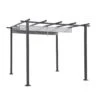 OUTLIV. Gazebo Gartenpergola 300x300cm Stahl/Polyester Schwarz/Lichtgrau -Gartenbedarf Angebote mwh gazebo pavillon 300x300cm aluminium polyester schwarz 1254344 1