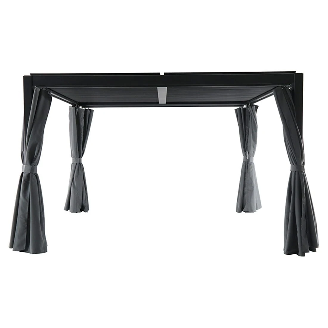 MWH Kiosko Gartenpergola 360cm Aluminium/Polyester Anthrazit 5 MWH Kiosko Gartenpergola 360cm Aluminium/Polyester Anthrazit – Bild 3