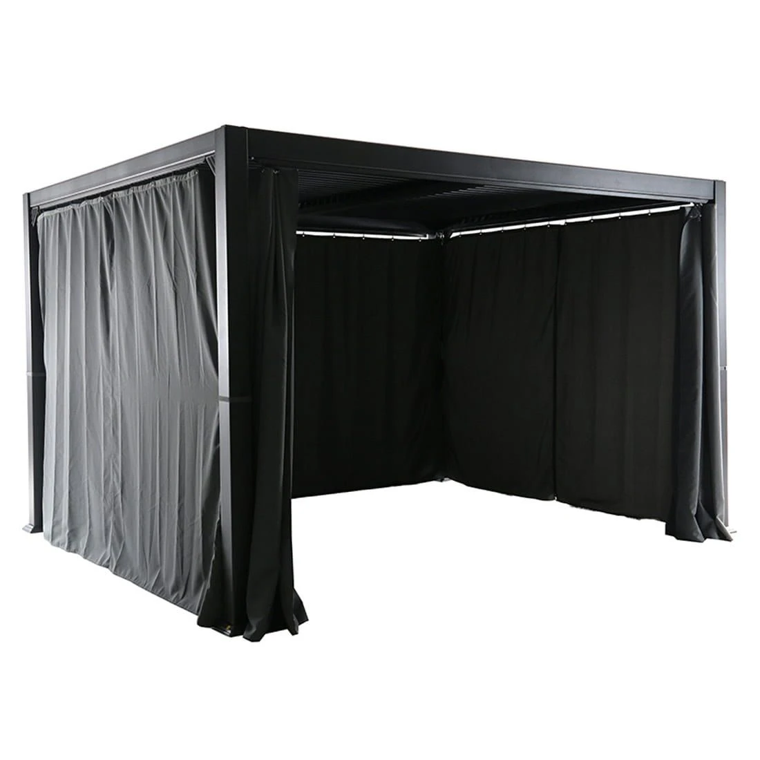 MWH Kiosko Gartenpergola 360cm Aluminium/Polyester Anthrazit 6 MWH Kiosko Gartenpergola 360cm Aluminium/Polyester Anthrazit – Bild 4