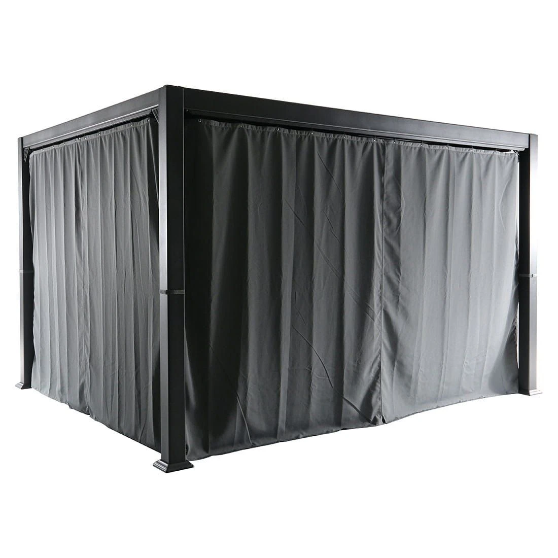 MWH Kiosko Gartenpergola 360cm Aluminium/Polyester Anthrazit 7 MWH Kiosko Gartenpergola 360cm Aluminium/Polyester Anthrazit – Bild 5