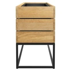 OUTLIV. Flora Pflanztopf 120x41x40cm Schwarz/Wildeiche -Gartenbedarf Angebote outliv by detlef steves flora pflanzgefaess 120x41x40cm 1355632 3