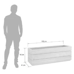 OUTLIV. Flora Pflanzgefäß 120x41x40cm Wildeiche -Gartenbedarf Angebote outliv by detlef steves flora pflanzgefaess 120x41x40cm wildeiche 1354103 6