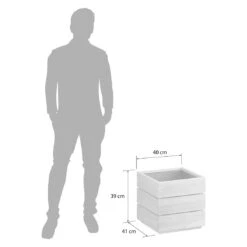 OUTLIV. Flora Pflanzgefäß Wildeiche -Gartenbedarf Angebote outliv by detlef steves flora pflanzgefaess 40x41x39cm wildeiche 1354081 5